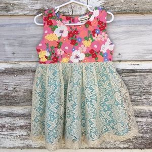 Matilda Jane dress with lace overlay